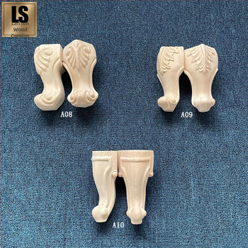 Drevené nohy stola z masívneho dreva so vyrezávanou ornamentikou, európskeho štýlu dlhé nohy na konferenčný stolík, písací stôl, jedálenský stôl a nohy stoličiek.