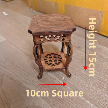 Stojan na bonsaje zo Rosewood a Padauk, kompaktná dekoratívna polica na čajník a šálky z purpurovej hliny, základňa na exponáty