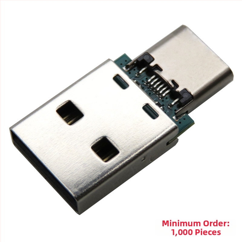 USB-A samec na USB-C samicu, integrovaný 2-v-1 konektor na nabíjanie a prenos dát