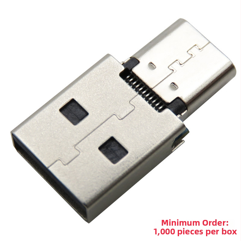 USB-A samec na USB-C samicu, integrovaný 2-v-1 konektor na nabíjanie a prenos dát
