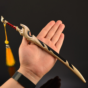 Model zbrane zo hry League of Legends: Yasuo Dragon Lord, 30 cm, plne kovový s pošvou — ručne vyrobená dekoratívna figúrka
