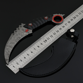 Dark Zone nôž s drápom v tvare ubúdajúceho mesiaca, dĺžka 18 cm, kovový dekoratívny model