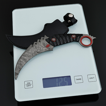 Dark Zone nôž s drápom v tvare ubúdajúceho mesiaca, dĺžka 18 cm, kovový dekoratívny model