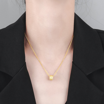 Novi kineski stil pavé dijamantni privjesak na ogrlicu za žene, vintage luksuz, elegantan i modern, svestran uz svaki outfit
