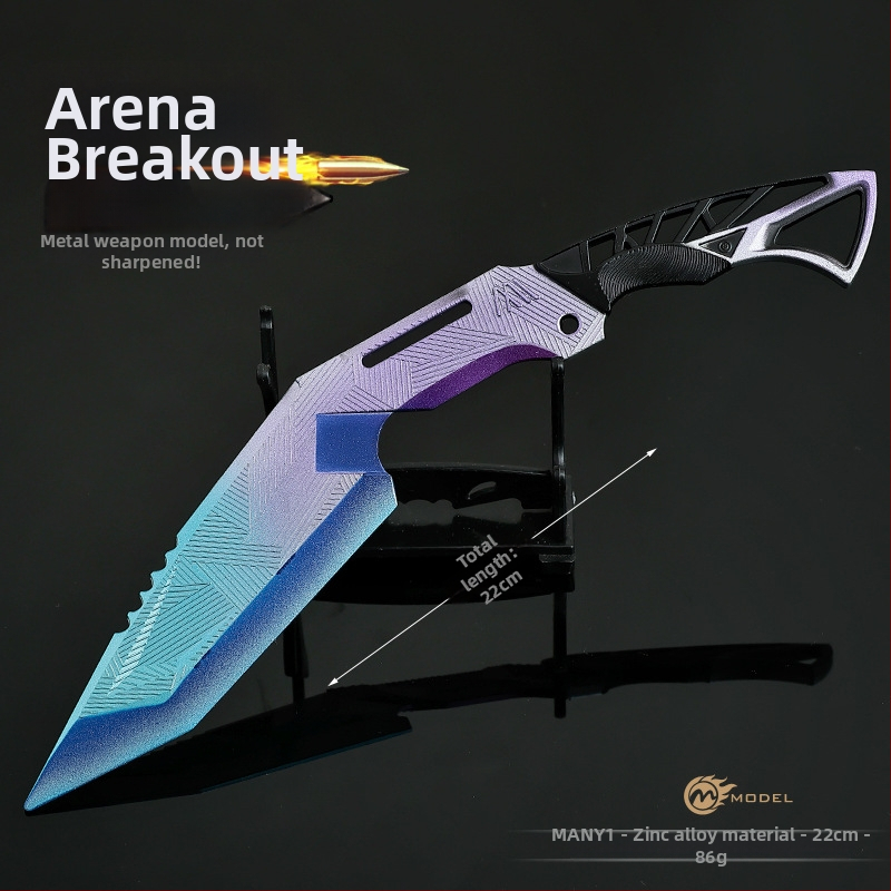 Dark Zone herný model, 22 cm Hanxing železná zbraň, kovový dekoratívny meč