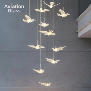 Svetelný akrylový kolibrík – visací dekoratívna lampa na svadby