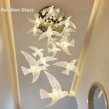 Svetelný akrylový kolibrík – visací dekoratívna lampa na svadby