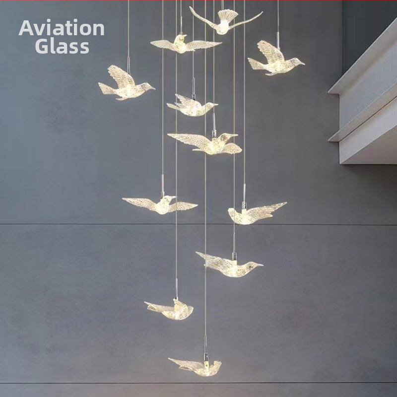 Svetelný akrylový kolibrík – visací dekoratívna lampa na svadby