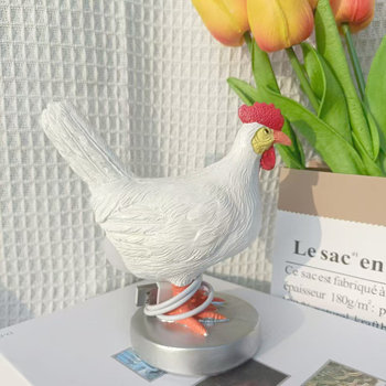 USB nočná lampa v tvare vajíčka s motívom kurčaťa, ozdoba z živice do spálne