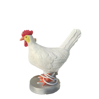 USB nočná lampa v tvare vajíčka s motívom kurčaťa, ozdoba z živice do spálne