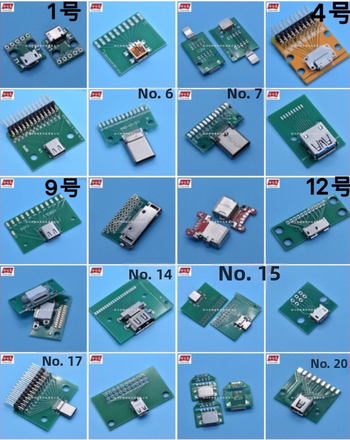 Type-C samostatná testovacia doska pre samičí konektor, dvojstranná, 24-pinový konektor, USB 3.1 dátový kábel adaptér s rozostupom 2,54 mm