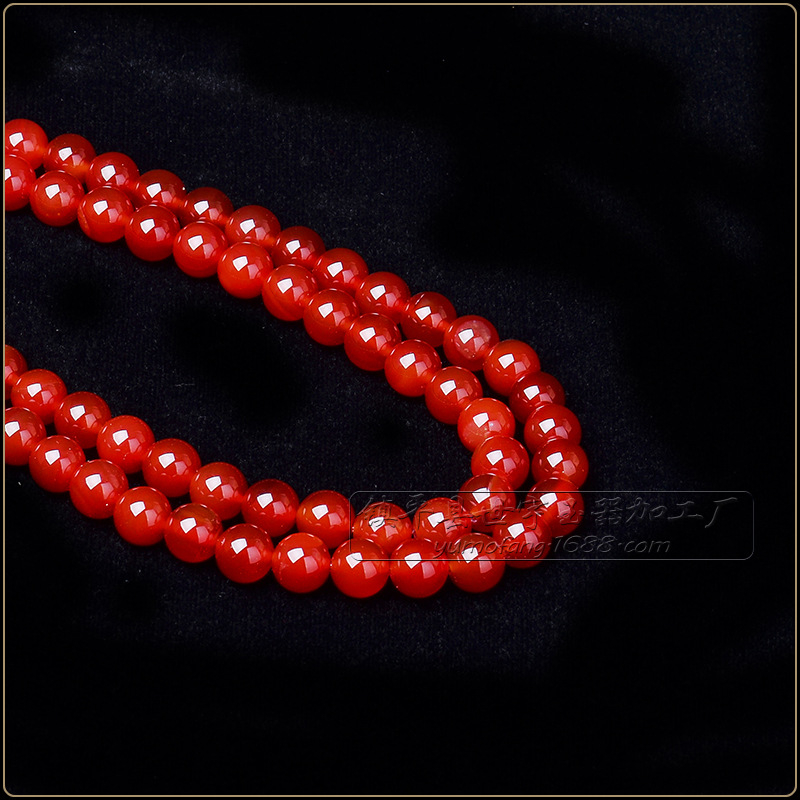 Crvene brazilske ahat kuglice, labave, okrugle 2-20 mm, za DIY nakit