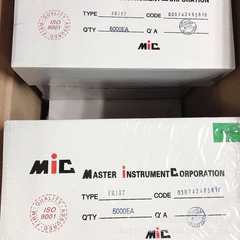 MIC dioda s rýchlym zotavovaním 5401, model D0-27, pre zabezpečovacie zariadenia