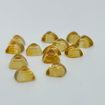 Braziliai citrin, cukortorony alakú, 6×6 mm, gyűrűhöz és medálhoz, természetes kő, félkész