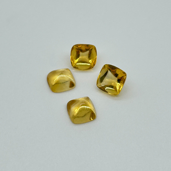 Braziliai citrin, cukortorony alakú, 6×6 mm, gyűrűhöz és medálhoz, természetes kő, félkész