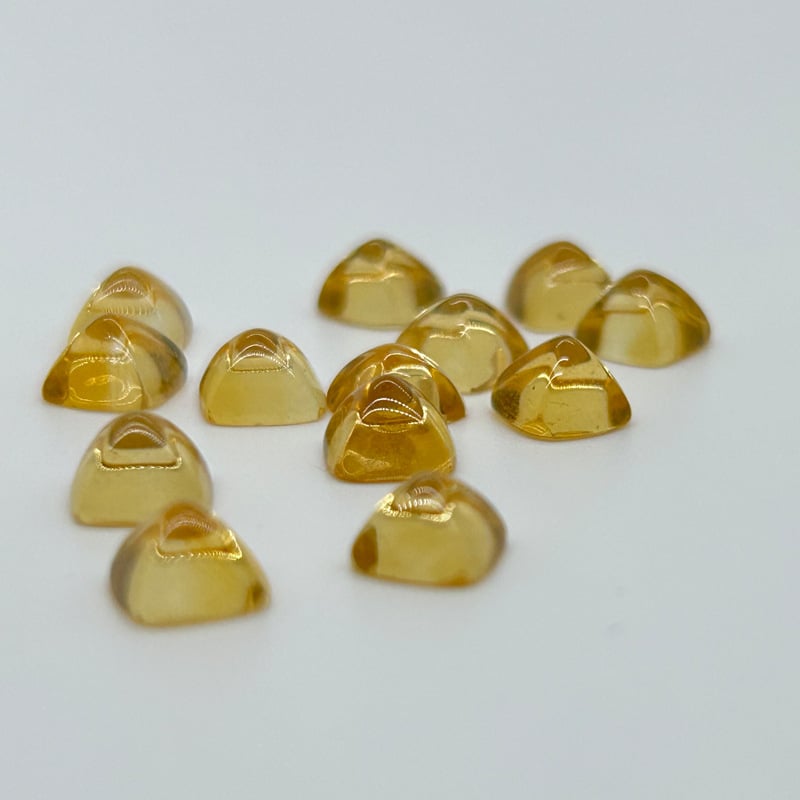Braziliai citrin, cukortorony alakú, 6×6 mm, gyűrűhöz és medálhoz, természetes kő, félkész