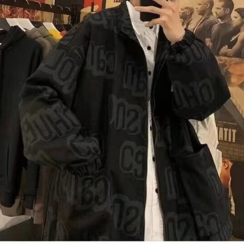 Férfi baseball dzseki Hongkong-stílusban, őszi, laza szabású, mindennapi casual