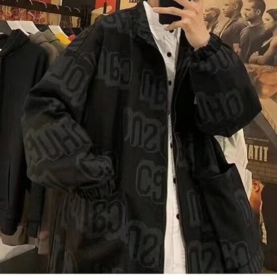 Férfi baseball dzseki Hongkong-stílusban, őszi, laza szabású, mindennapi casual
