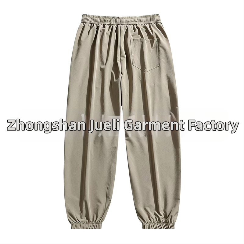 Unisex ľahké letné rýchloschnúce športové nohavice z ice silk látky, priedušné, s elastickými manžetami, voľný strih
