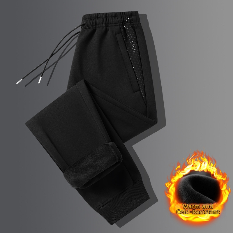 L-8X Pantaloni sport mari, croială lejeră, manșetă la gleznă, mărime mare, casual, unisex, culoare solidă
