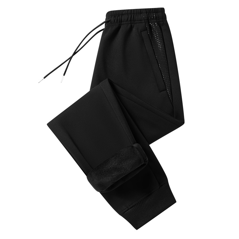 L-8X Pantaloni sport mari, croială lejeră, manșetă la gleznă, mărime mare, casual, unisex, culoare solidă