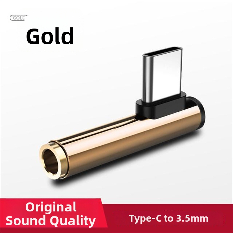 Type-C audio adaptér, pravouhlý, kábel pre slúchadlá s 3,5 mm, viacúčelový dátový kábel