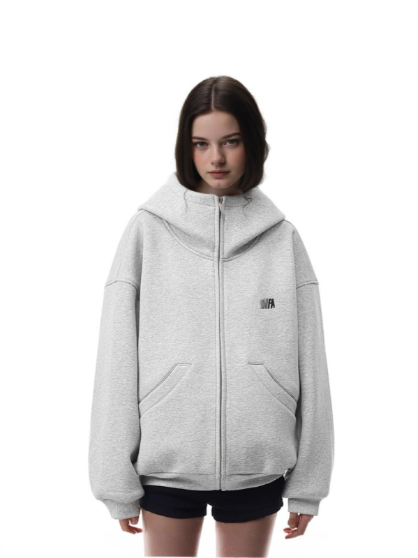 Ženski debeli duk s kapuljom i fleece podstavom, američki stil ležernog kroja, 410 g, proljetni dizajn