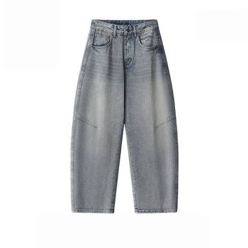 Muške zimske traperice – pravi kroj, blago zakrivljena silueta, oprano vintage stil