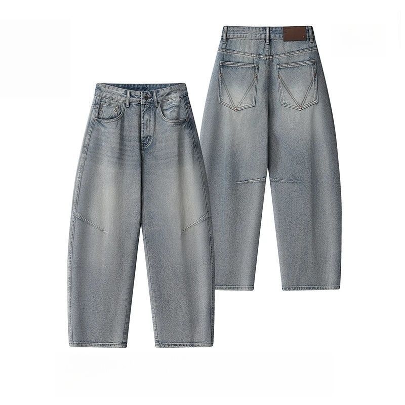 Muške zimske traperice – pravi kroj, blago zakrivljena silueta, oprano vintage stil