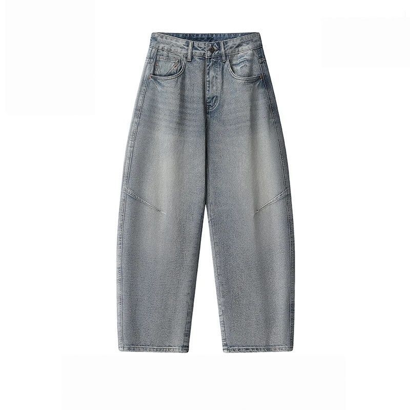 Muške zimske traperice – pravi kroj, blago zakrivljena silueta, oprano vintage stil