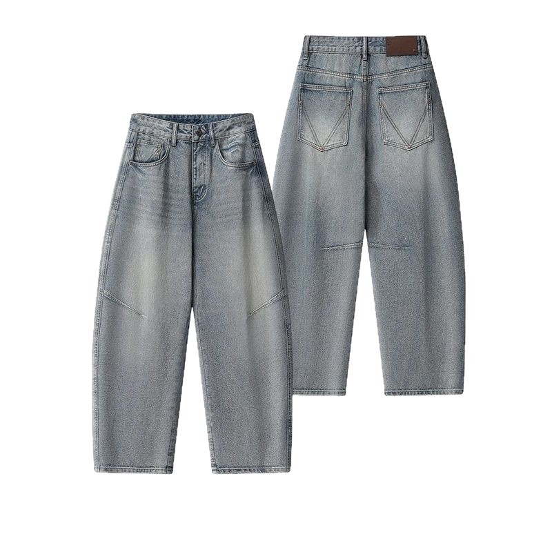 Muške zimske traperice – pravi kroj, blago zakrivljena silueta, oprano vintage stil