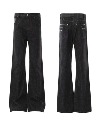 Blaexit Muške traperice od sirovog denima, četiri vlakna, uski kroj, straight slim, Cleanfit