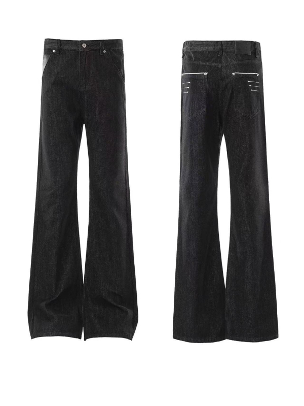 Blaexit Muške traperice od sirovog denima, četiri vlakna, uski kroj, straight slim, Cleanfit