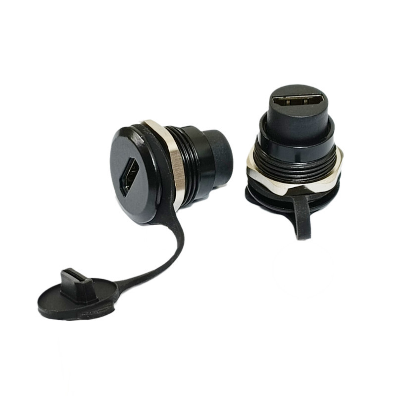 HDMI konektor, panelová montáž, zásuvka pre otvor, spojenie vodičov, vysoké rozlíšenie