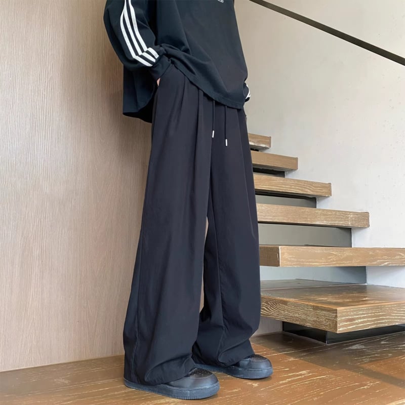 Pantaloni cargo masculini, largi, vară, uscare rapidă, denim casual sport, croială dreaptă, mărime plus