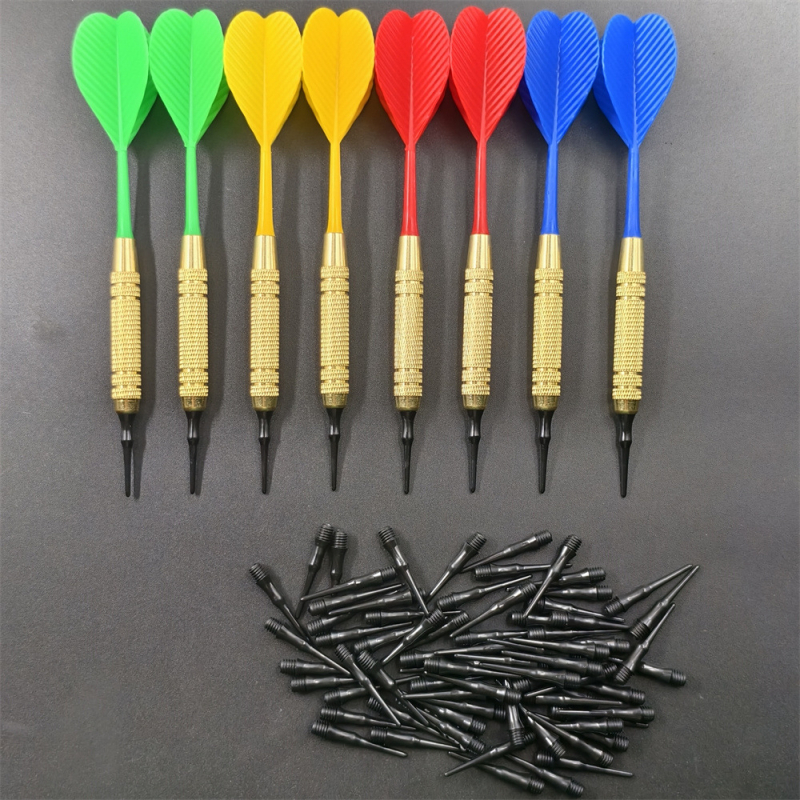 8 komada mekih darts JH, 18 g, šareni, jednodijelni dizajn, izdržljivi
