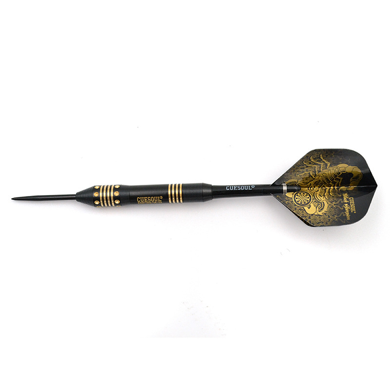 CUESOUL/Q Crna serija Škorpiona, set od 6 tvrdih darts-a za početnike