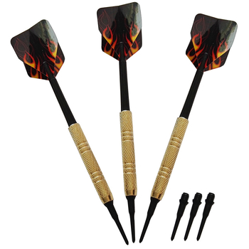 14 g elektronički mekani darts s sigurnosnim vrhom, paket od 3 komada, uključuje 3 vrhova, na izbor 5 stilova krila
