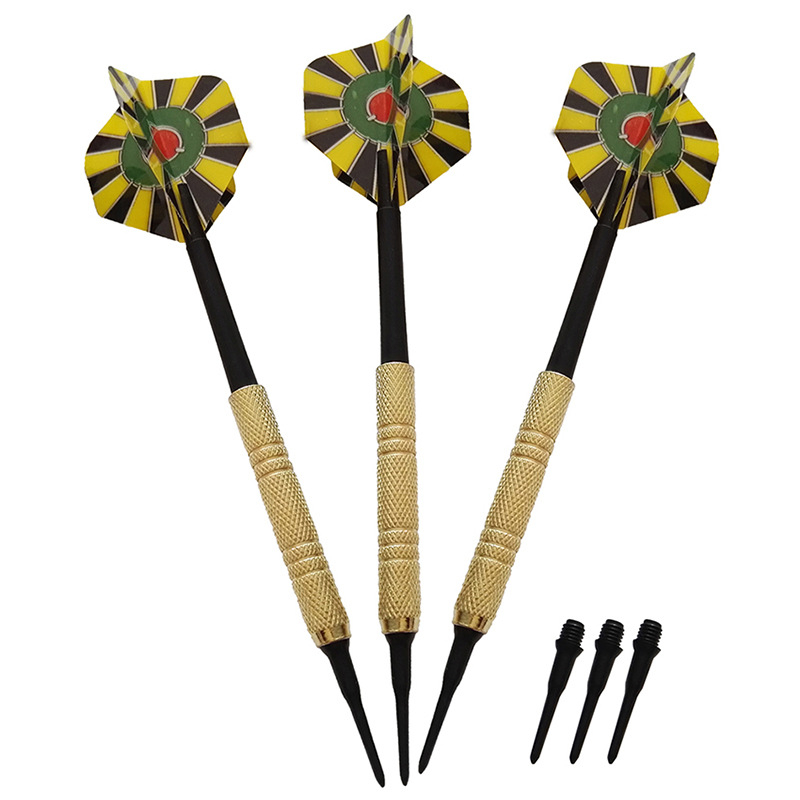 14 g elektronički mekani darts s sigurnosnim vrhom, paket od 3 komada, uključuje 3 vrhova, na izbor 5 stilova krila