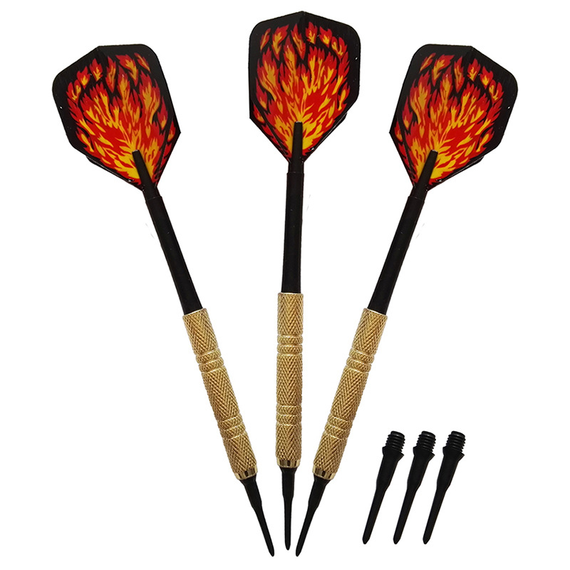 14 g elektronički mekani darts s sigurnosnim vrhom, paket od 3 komada, uključuje 3 vrhova, na izbor 5 stilova krila