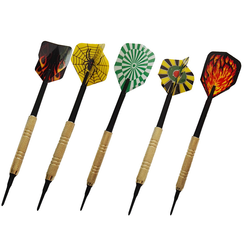 14 g elektronički mekani darts s sigurnosnim vrhom, paket od 3 komada, uključuje 3 vrhova, na izbor 5 stilova krila