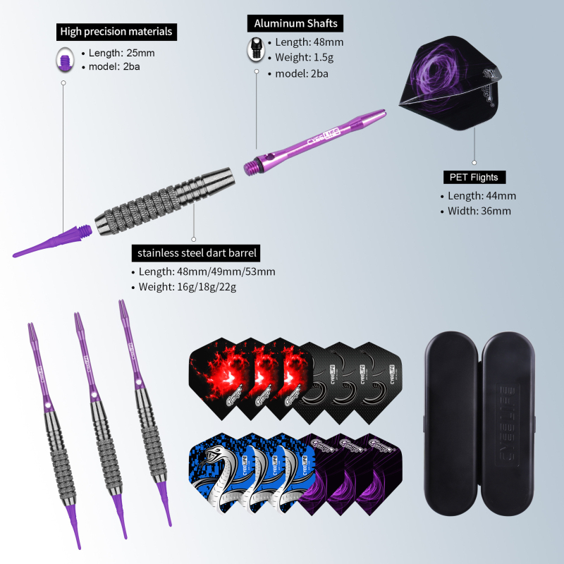 CyeeLife Set od 3 mekanih elektroničkih darts
