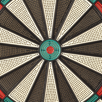 Dongye 18-inčni mekani dartboard s plastičnim vrhovima, uključuje 6 šipki