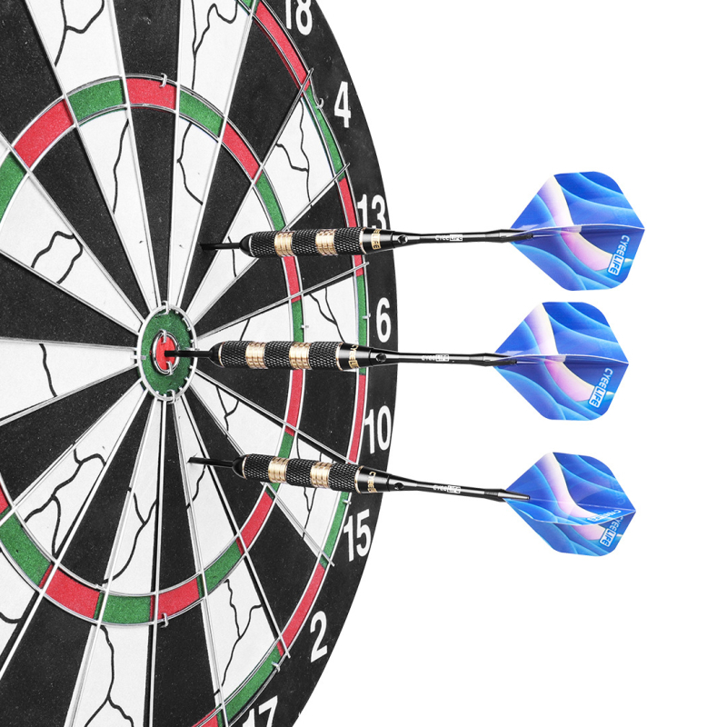 CyeeLife 30 g čiste bakrene šipke za darts, 3 komada, čvrsti konopni cilj, prijenosna kutija