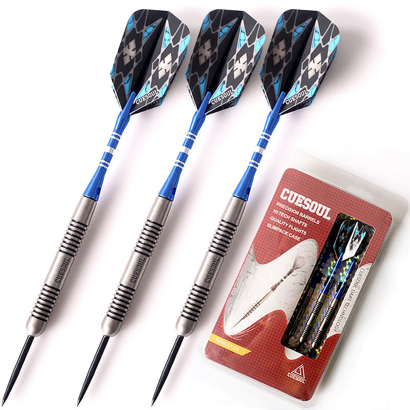 CUESOUL Q set darts, 20 g, tvrde volframovo čeli vrhovi i aluminijske šipke, natjecateljska razina izdržljivosti