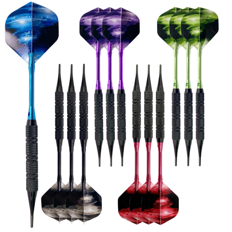 GOODARTS Knight Dart set, 12 darts s mekanim vrhom i 100 zamjenskih vrhova