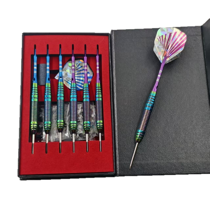 Jinhui Set od 6 darts-a s kutijom za pohranu, šareni dizajni