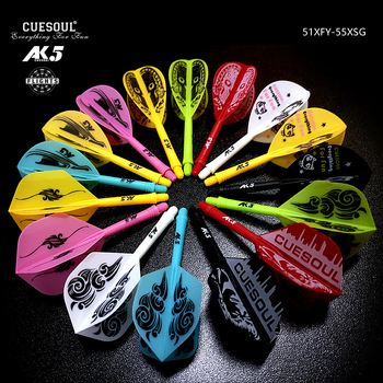CUESOUL Q Blade – Integrirani darts dodaci, oštrica za darts, štap za darts, mala kvadratna oštrica, krilo i rep dodatak, PET crna