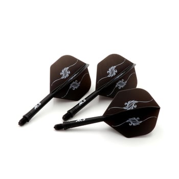 CUESOUL Q Blade – Integrirani darts dodaci, oštrica za darts, štap za darts, mala kvadratna oštrica, krilo i rep dodatak, PET crna