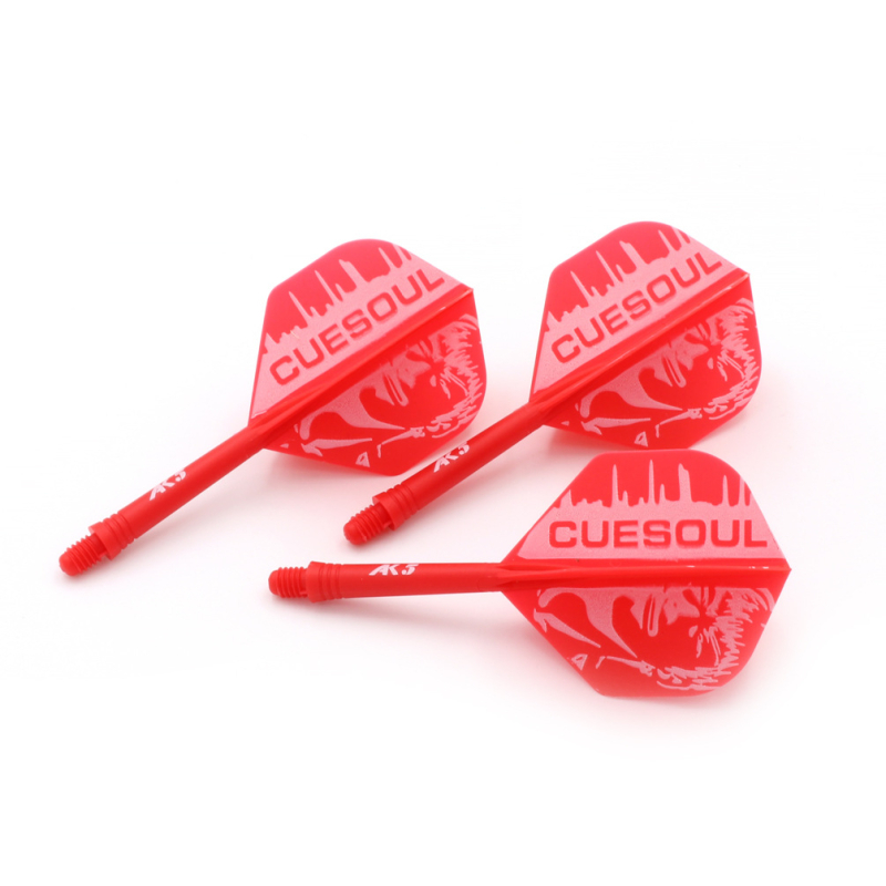 CUESOUL Q Blade – Integrirani darts dodaci, oštrica za darts, štap za darts, mala kvadratna oštrica, krilo i rep dodatak, PET crna